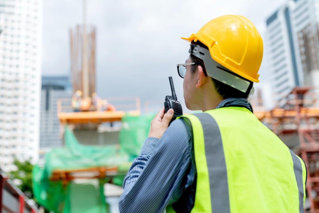 Noise Monitoring Officer carrying out workplace noise monitoring in Singapore